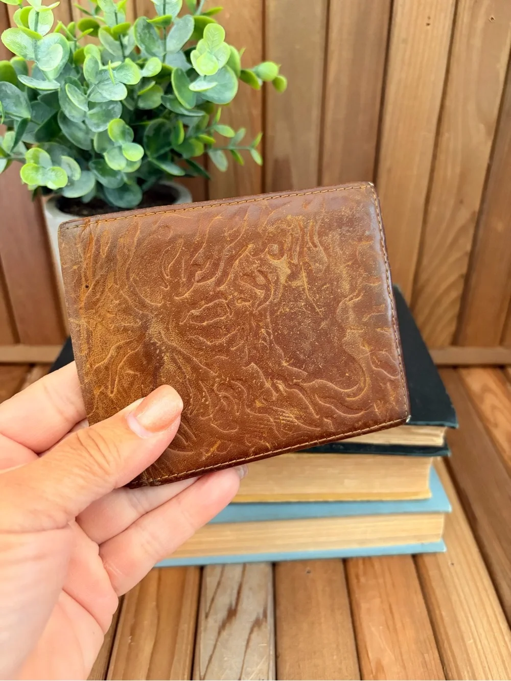 Evil Dead II Distressed Leather Wallet, Horror Movie Merch, Cult Film Collectors